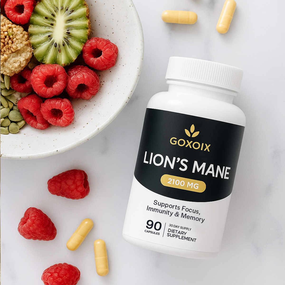 Goxoix Lions Mane Mushroom Capsules